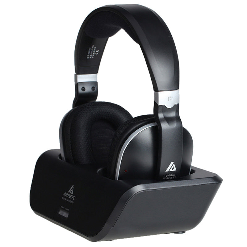 Wireless TV Headphones – On-Ear Bass Surround Sound