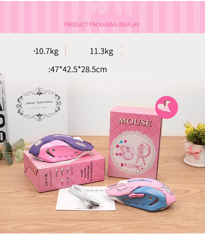 Silent Gaming Mouse – Ergonomic & High-Precision USB/Wireless