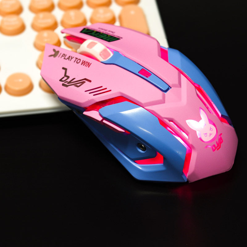 Silent Gaming Mouse – Ergonomic & High-Precision USB/Wireless