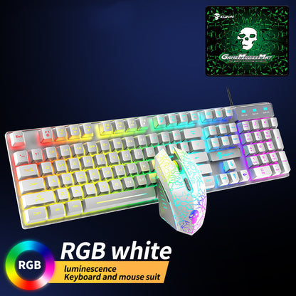 Kuiying T6RGB Gaming Keyboard & Mouse Set – Luminous Backlight