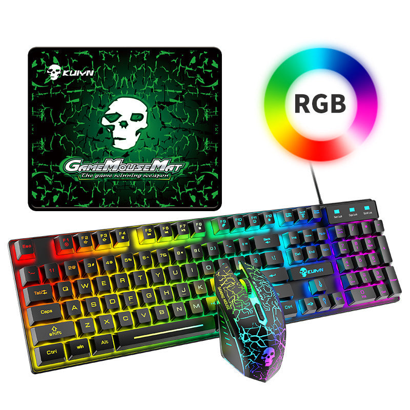 Kuiying T6RGB Gaming Keyboard & Mouse Set – Luminous Backlight
