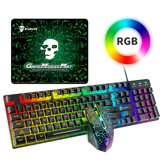 Kuiying T6RGB Gaming Keyboard & Mouse Set – Luminous Backlight
