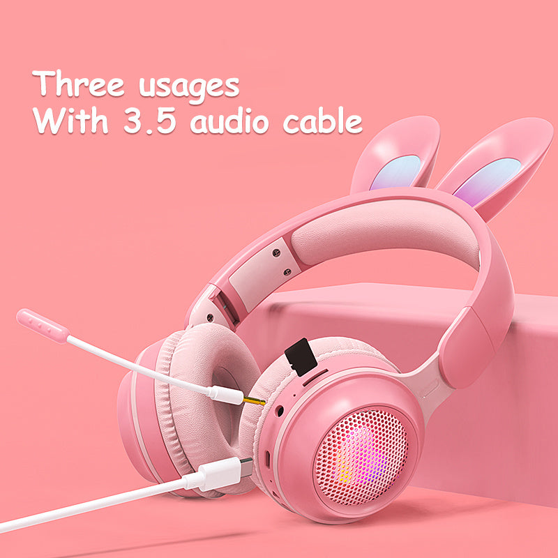 Wireless Rabbit Ear Headphones – Luminous & Adjustable