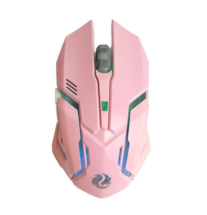 Wireless Charging Silent Gaming Mouse – Mechanical Style