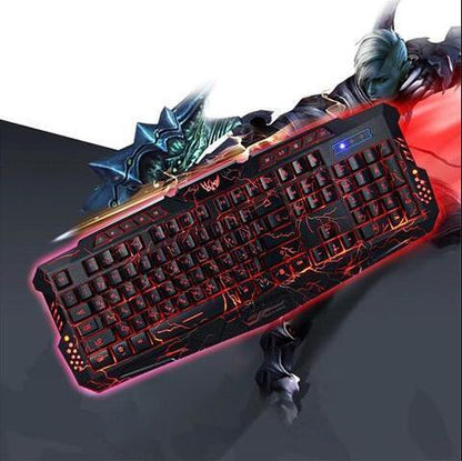 LED Luminescent Gaming Keyboard – Backlit & Ergonomic Design