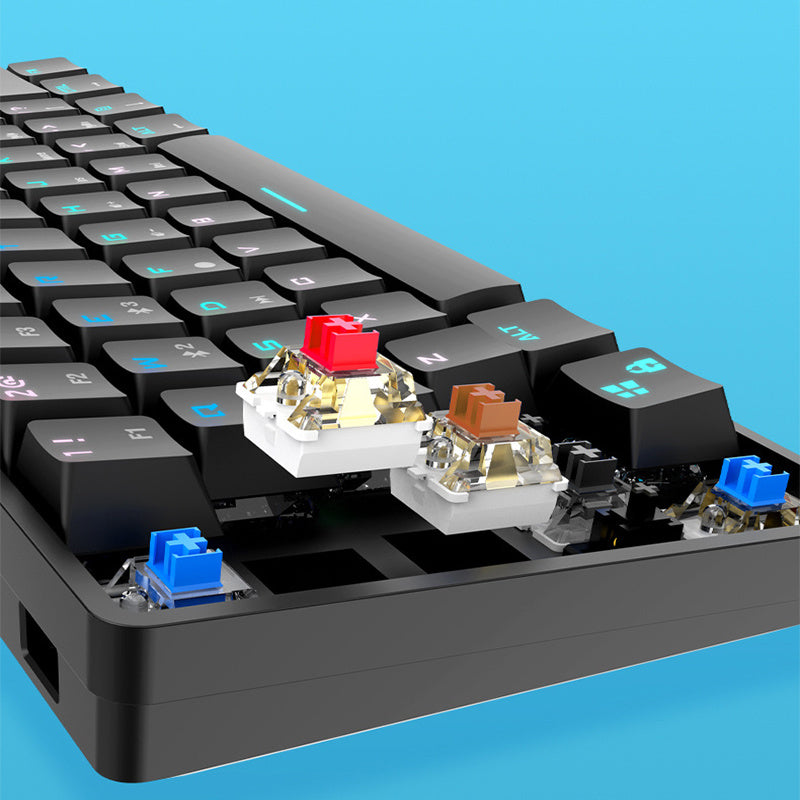 Wireless Bluetooth Mechanical Keyboard – Colorful PBT Keycaps