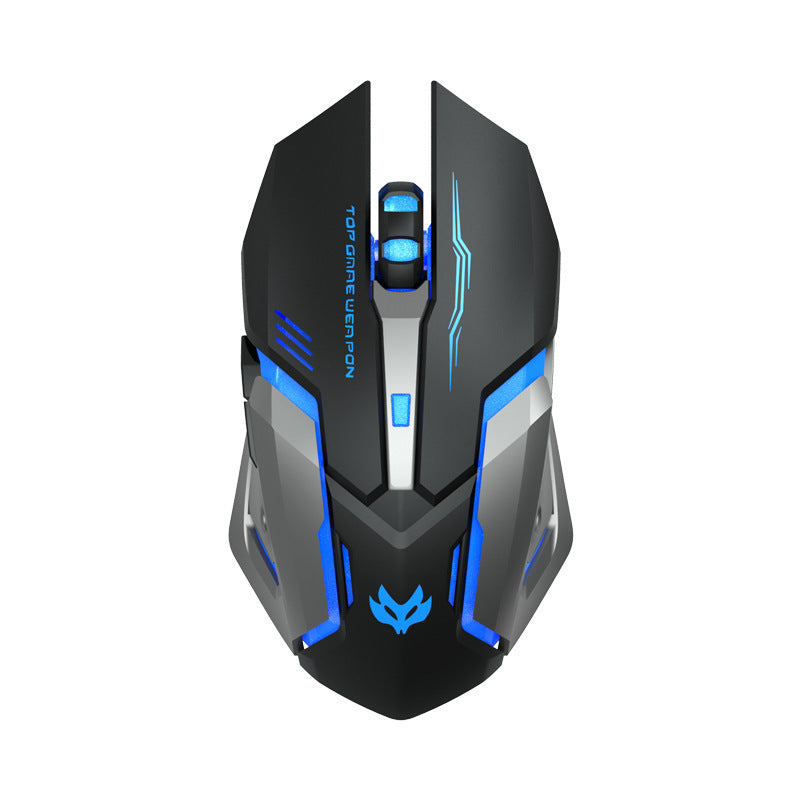 Wireless Charging Silent Gaming Mouse – Mechanical Style