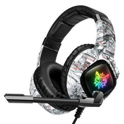 RGB Gaming Headset – Noise-Cancelling Over-Ear Headphones with Mic
